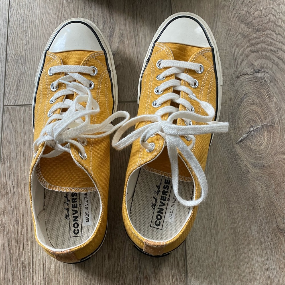 Converse mustard yellow